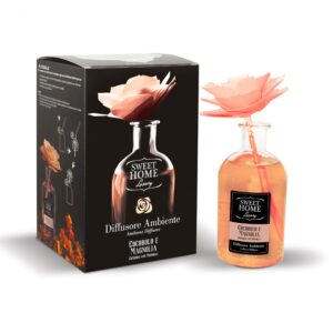 Profumatore con rosa in legno profumazione: Cocobolo e Magnolia