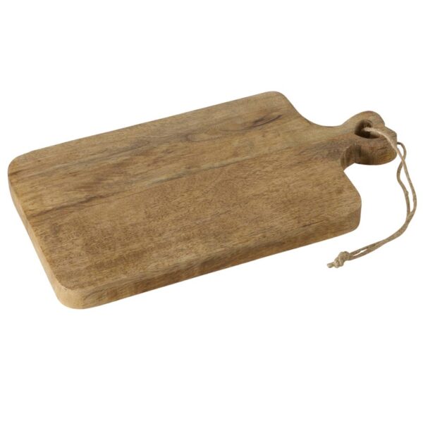 Tagliere in legno di mango con manico a cuore