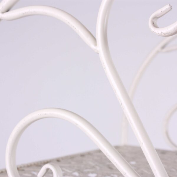 Scaffale in metallo 4 ripiani con cuore h.152cm - immagine 3