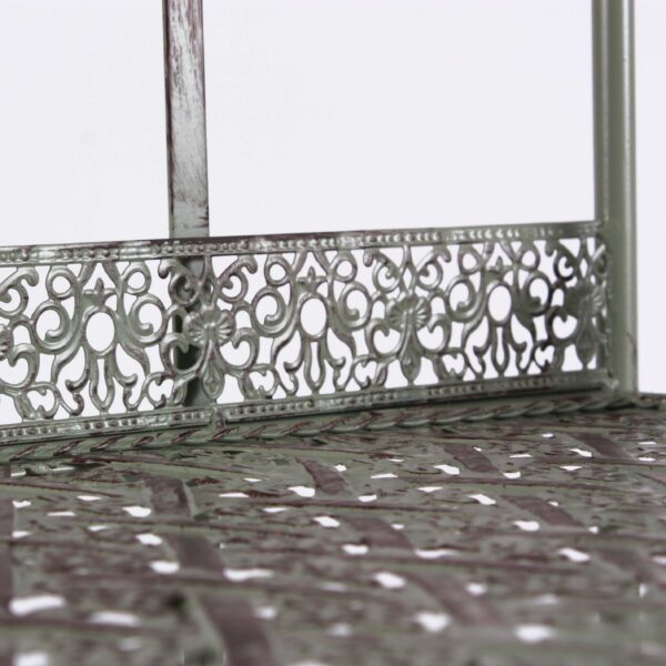 Scaffale in metallo 3 ripiani con verde antico - immagine 4
