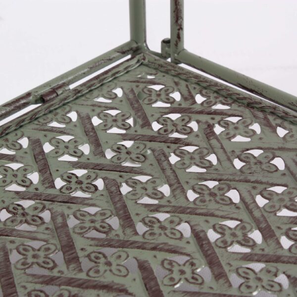 Scaffale in metallo 3 ripiani con verde antico - immagine 3