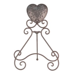 Leggio a cuore marrone corten