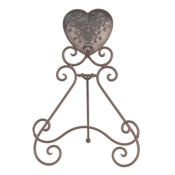 Leggio a cuore marrone corten