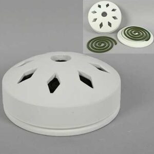 Kit coccio bianco con zampirone alla citronella
