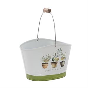 Porta vaso vaschetta con manico Fresh Herbs