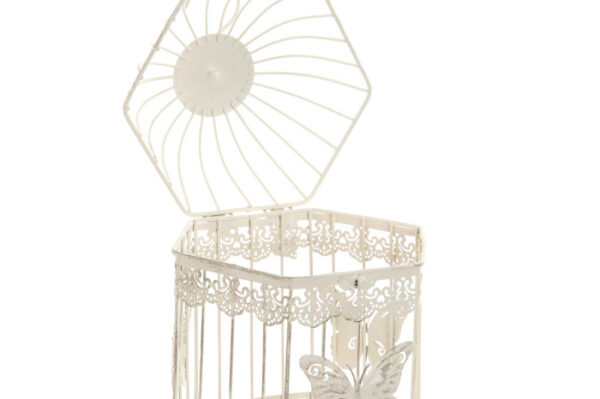 Gabbietta esagonale Butterfly in ferro - immagine 3