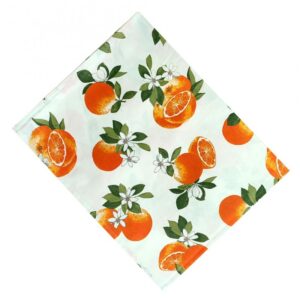 Tovaglia con fiori e arance (misure varie)