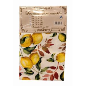 Tovaglia antimacchia limoni e foglie (varie misure)