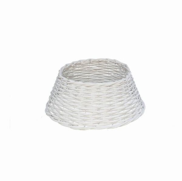 Copribase albero in vimini bianco 35cm
