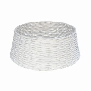 Copribase albero in vimini bianco 47cm