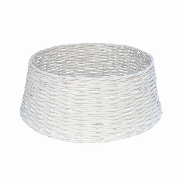 Copribase albero in vimini bianco 47cm