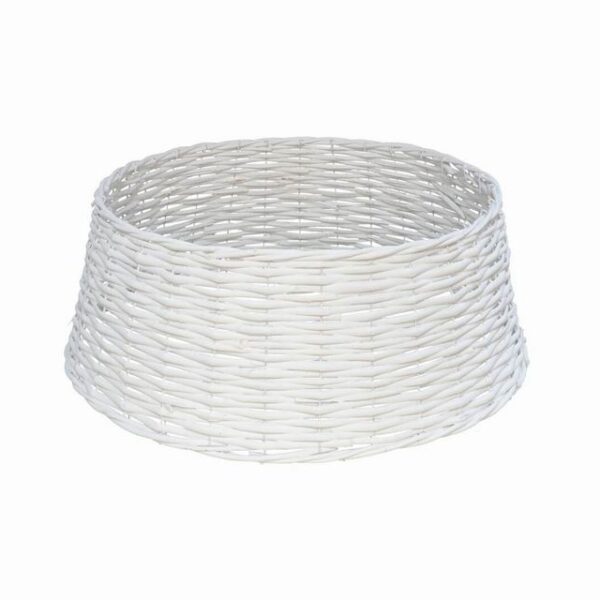 Copribase albero in vimini bianco 60cm