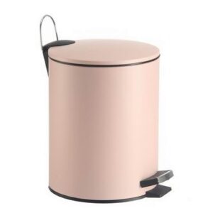 Pattumiera rosa con pedale 5l