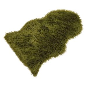 Tappeto in finto pelo verde