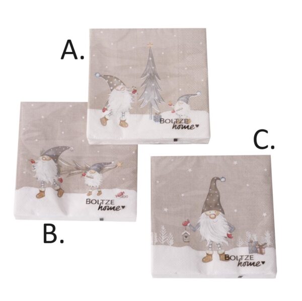 Tovaglioli Mikkel 20pz con Babbo Natale