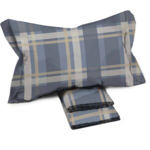 Completo letto singolo Scozzese blu
