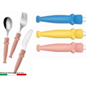 Set 3 posate bambini con orsetto