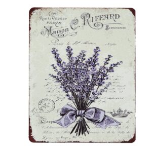 Targa in metallo Lavander