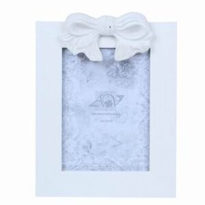 Cornice portafoto con Fiocco bianca