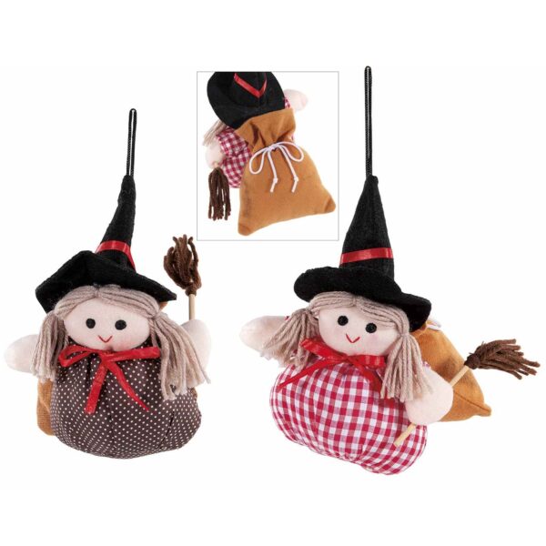 Befana con sacco portadolci in stoffa