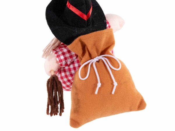 Befana con sacco portadolci in stoffa - immagine 3