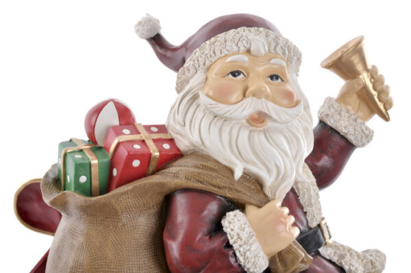 Slitta con Babbo Natale in resina - immagine 4
