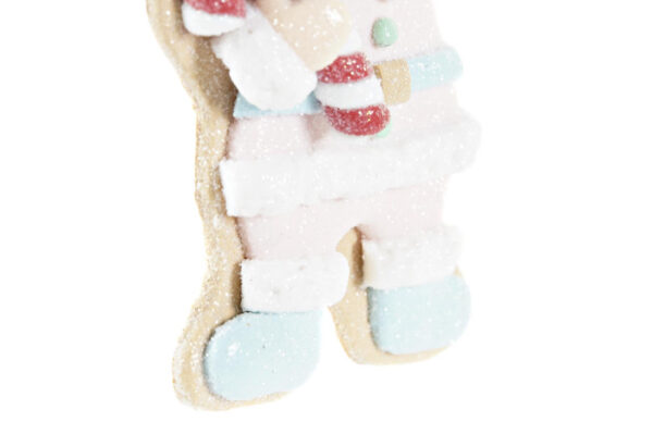 Babbo Natale o pupazzo di neve con glitter in resina - immagine 3