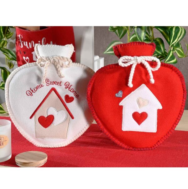 Borsa acqua calda Home a forma di cuore - immagine 2