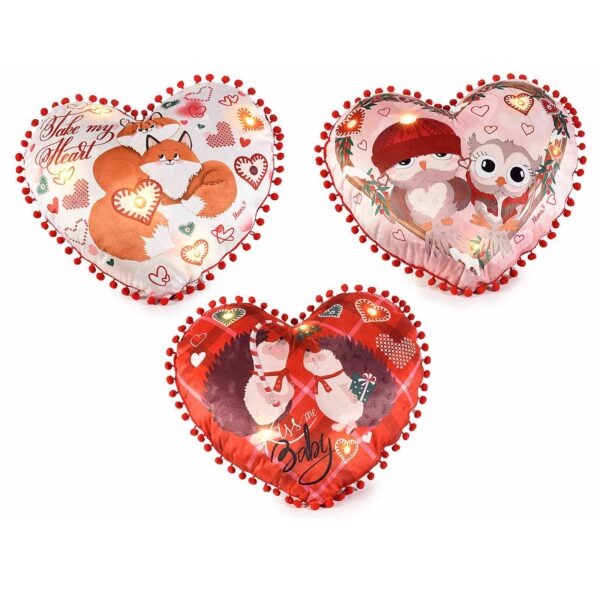 Cuscino sfoderabile con luci led Winter Love