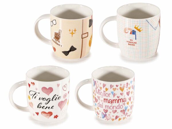 Tazza in porcellana mamma o papà - immagine 4