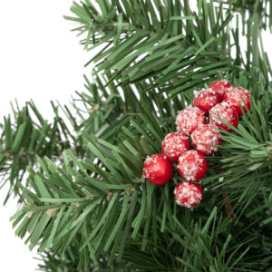 Set 4 pick bacche rosso innevato