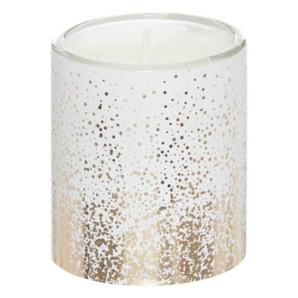 Set 3 candele decorate al profumo di Perle di Rosa in scatola regalo - immagine 2