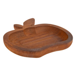 Vassoio in legno mela