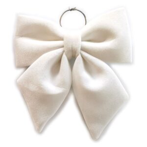 Fiocco in velluto bianco 34x44cm