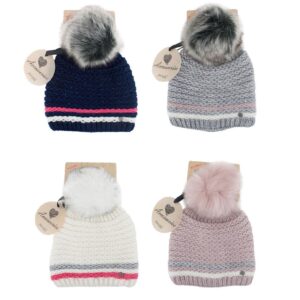 Berretto bambina Beanie con pompon