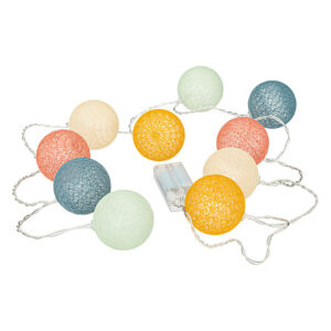 Ghirlanda di palline LED colorate