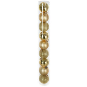 Set 9 palle di natale oro D.60mm