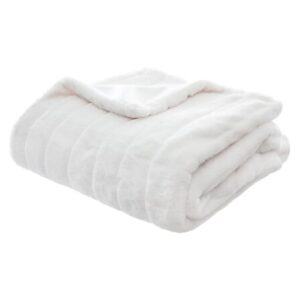 Plaid pelliccia Manor bianco