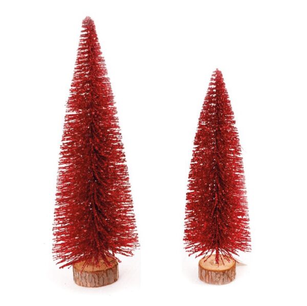Alberello glitter rosso