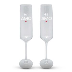 Set 2 bicchieri champagne "Ti amo"