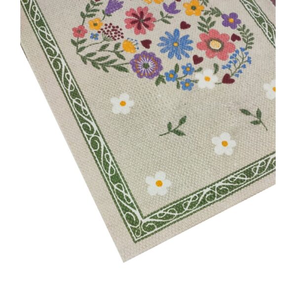 Tappeto Spring con cuore e fiorellini - immagine 2