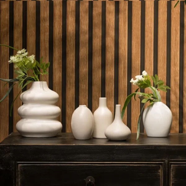Vasetto in ceramica grigio - immagine 3