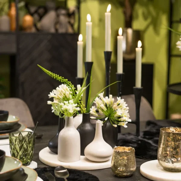 Vasetto in ceramica grigio - immagine 4