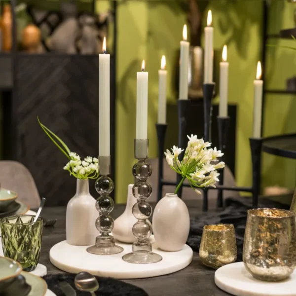 Vasetto in ceramica grigio - immagine 2