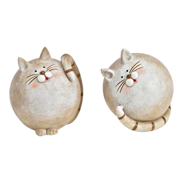 Gatto Ball in polyresina