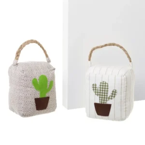 Fermaporta borsetta con cactus
