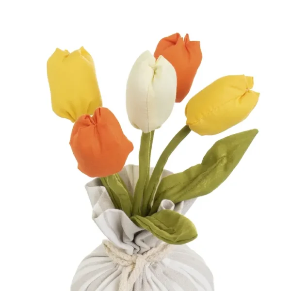Fermaporta vasetto con tulipani - immagine 2