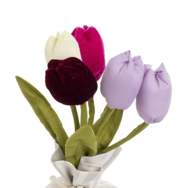 Fermaporta vasetto con tulipani - immagine 3