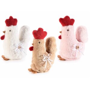 Gallinella con fiocco e bottoncino