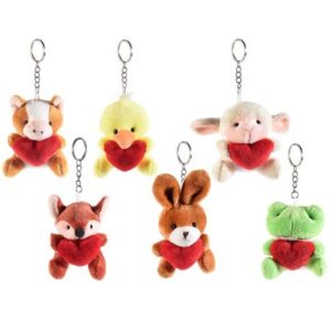 Animaletto portachiavi con cuore